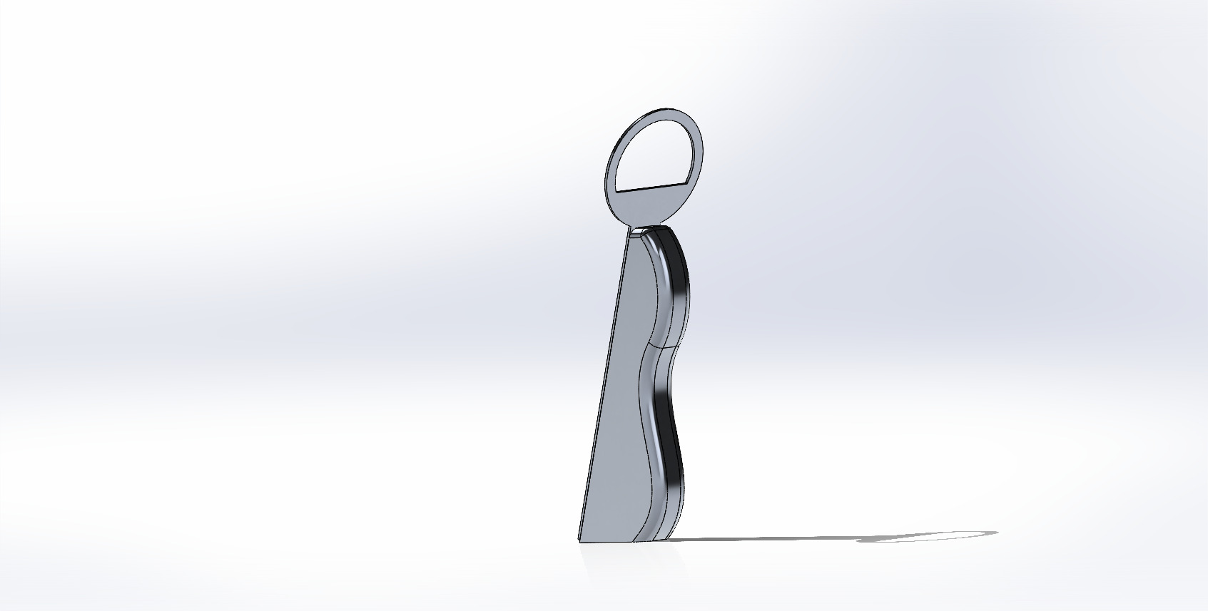 Bottle opener design assembled